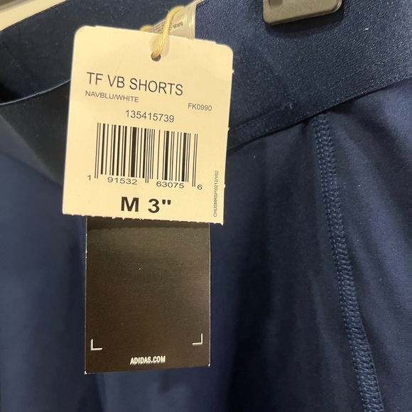 Adidas navy blue/white shorts - Picture 3 of 5